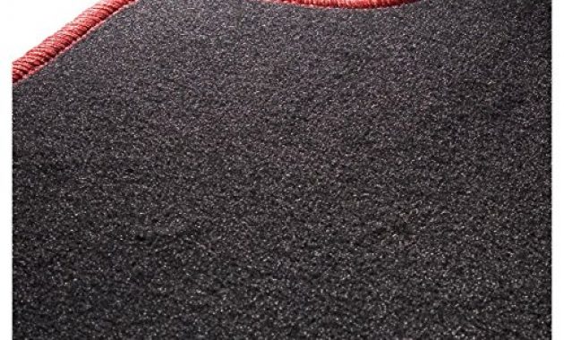 ausgefallene carfashion 282134 starlight passform auto fussmatten tuft velour automatte polyamid velours fussmatte in schwarz rote hochglanz kettelung 4 teiliges auto fussmatten set mit foto