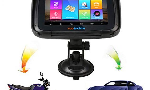 ausgefallene fodsports motorrad gps navigation 5 zoll bluetooth traffic navigationsgerat ipx 7 wasserdicht wi fi kartenupdate poi blitzerwarnung fahrspurassistent geeignet fur auto lkw fa foto