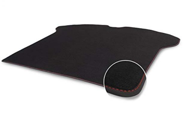 ausgefallene kh teile kofferraummatte xc60 d original premium qualitat autoteppich laderaum velours schwarz ziernaht rot bild