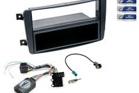 ausgefallene niq mercedes benz c klasse w203 radio einbauset inkl lfb bj 052000 2004 schwarz 1 din ablagefach foto