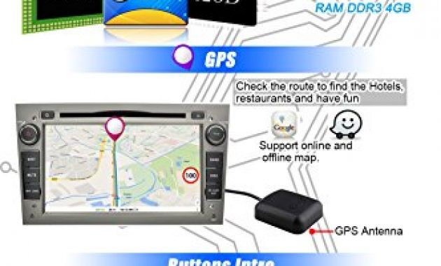 ausgefallene ohok 7 zoll bildschirm 2 din autoradio android 800 oreo octa core radio mit navi moniceiver dvd gps navigation unterstutzt bluetooth wlan dab obd2 fur opel grau bild