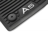 ausgefallene original audi a5 typ b9 f5 ab 2017 cabriolet premium gummi fussmatten 4 tlg komplettsatz v h allwettermatten cabrio schwarz bild
