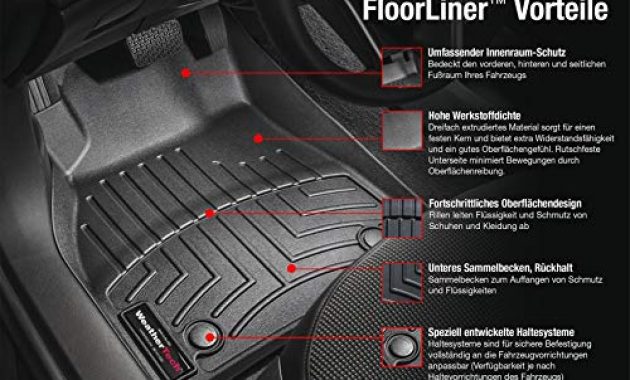 ausgefallene weathertech passgenaue fussmatten gummimatten passend fur citroen c crosser 2007 12schwarz1 reihe floorliner bild