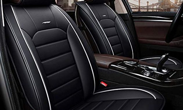 ausgezeichnete dafei autositzbezuge 5 sitzer komplettsatz universal kompatible airbags vorne und hinten atmungsaktiv hochwertiges leder comfort protector cushion farbe schwarz foto