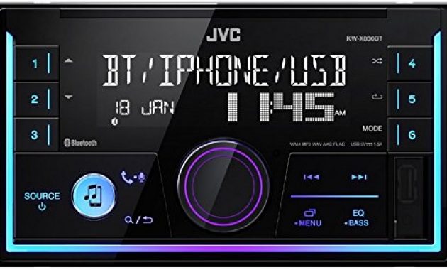 ausgezeichnete jvc radio kwx830bt 2 din bluetooth spotify mit einbauset fur peugeot 307 limo sw cc 2001 2005 schwarz bild