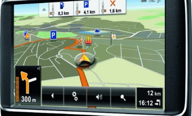 ausgezeichnete navigon 40 plus navigationssystem 109cm 43 zoll display europa 43 tmc one click menu aktiver fahrspurassistent tts foto