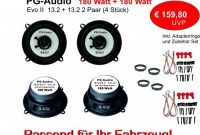 ausgezeichnete pg audio 13cm coax 2 wege koaxvolvo 850lautsprecher tur vorne hinten inkladapterring bild