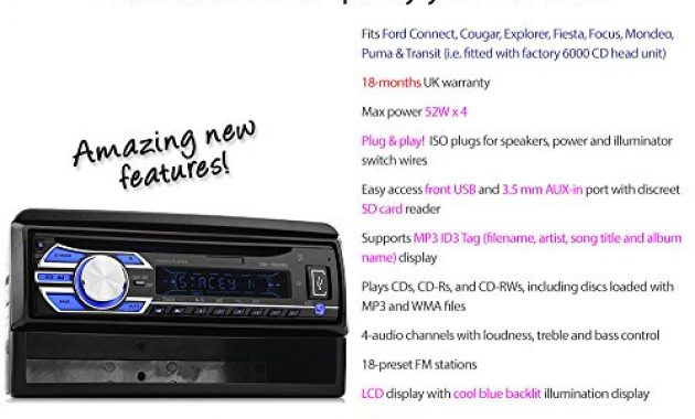 ausgezeichnete tunez auto cd usb player fm radio radioblende stereo single 1 din mp3 kompatibel mit faire verwendung focus transit connect cougar explorer fiesta mondeo puma bild