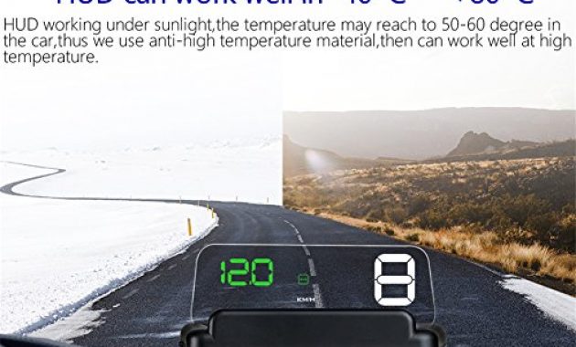 ausgezeichnete universal kopf oben anzeige auto alarmsystem auto head up display 5 zoll hud mit obd obd2 foto