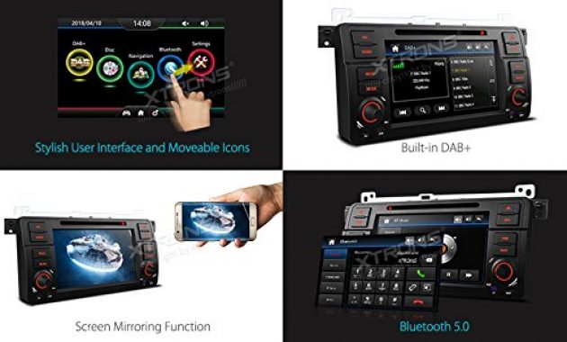 ausgezeichnete xtrons 7 hd touch screen autoradio mit windows ce dvd player autostereo unterstutzt gps navigation bluetooth50 auto musik streaming dab fur bmw e46 rover 75 mg zt bild