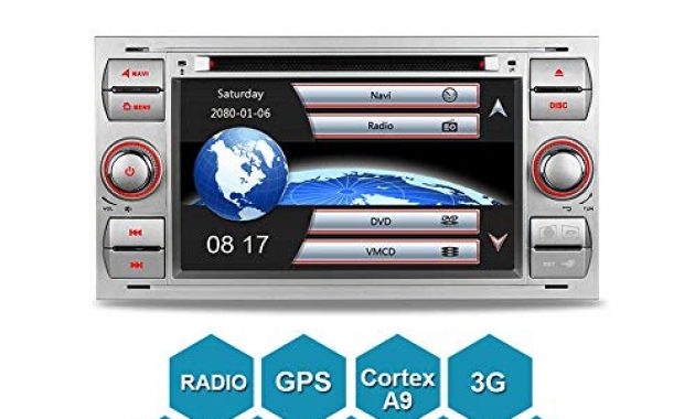 awesome a sure 7 autoradio dvd gps navigation autoradio radio navi cd moniceiver unterstutzt bluetooth dab mirrorlink vmcd fur ford transit focus cs max galaxy kuga fusion fiesta farbe silbe foto