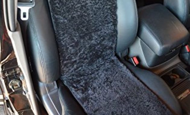 awesome autositz auflage aus lammfell fur ledersitze 30cm breite x 138cm lange farbe schiefer keine heissen sitze im sommer bild