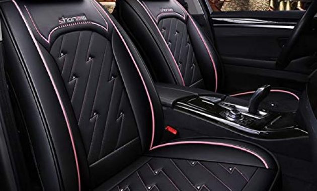 awesome autositzbezuge set leder gemutlich verschleissfest weich sitzkissenvoller satz von 5 sitzen autositzbezug leder audi bmw mazda 6pink foto