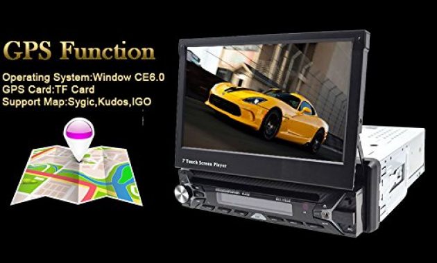 awesome digitaler bluetooth gps navigation 7 zoll auto dvd player 1 din mit eingebautem bluetooth stereo empfanger und fernbedienung gps autoradio fm am rds steuereinheit sd navi kostenlose kabe foto