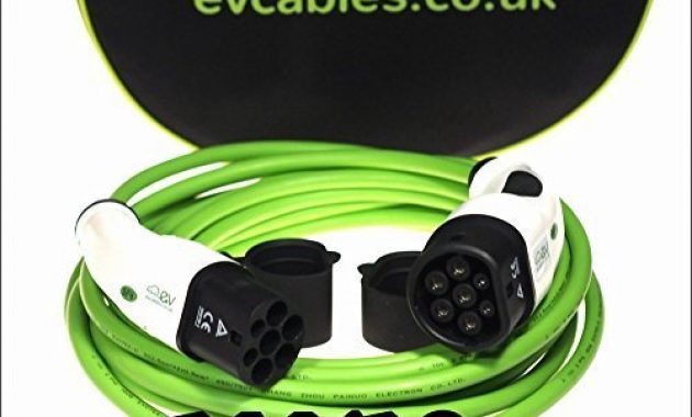 awesome ev cables premium ladekabel mit bonus tragetasche 3 phase typ 2 bis typ 2 16 amp 10 meter 11kw green foto