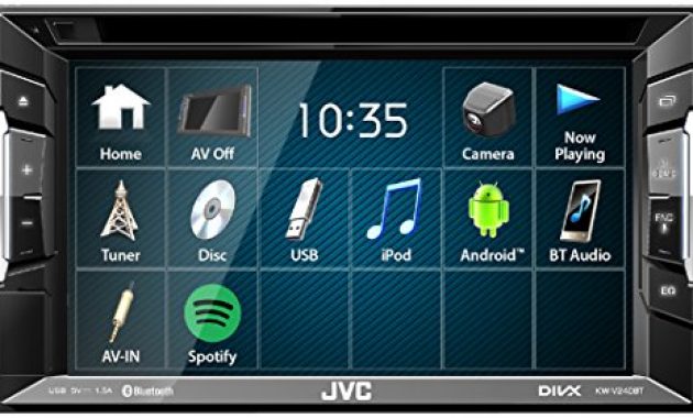 awesome jvc kw v240bt dvd cd usb receiver integrierter bluetooth technologie und 157 cm 62 zoll touch panel mit vga auflosung schwarz foto