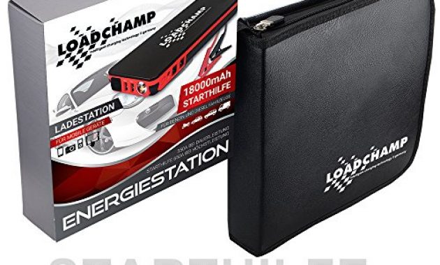 awesome loadchamp auto starthilfe power bank 18000mah jump starter booster bild