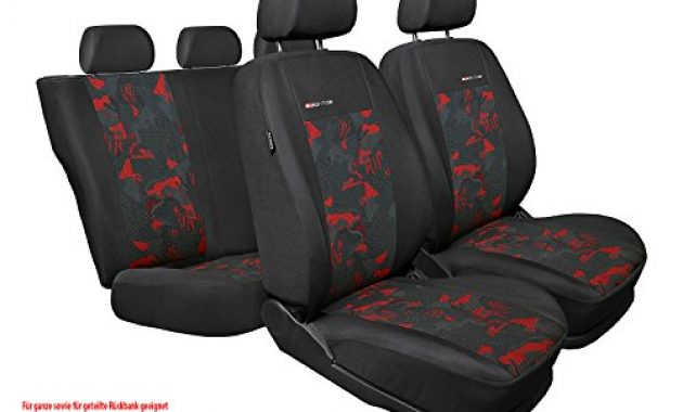 awesome saferide universal rot sitzbezuge komplettset sitzbezug fur auto sitzschoner set schonbezuge autositz autositzbezuge sitzauflagen sitzschutz elegance bild