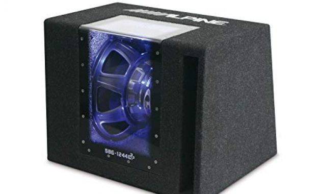 cool alpine electronics sbg 1244bp bandpass gehausesubwoofer 30cm 4ohm schwarz bild