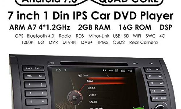 cool android 90 7 zoll autoradio dvd player fur bmw 5er e39 bmw x5 e53 bmw m5 bmw 7er e38 unterstutzung radio rds mirrorlink lenkrad bluetooth tupfen tpms ruckfahrkamera subwoofer bild