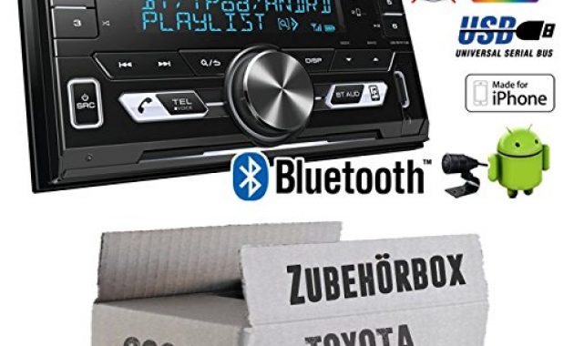 cool autoradio radio kenwood dpx m3100bt 2 din bluetooth usb variocolor einbauzubehor einbauset fur toyota corolla e12120 just sound best choice for caraudio foto