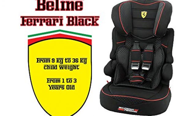 cool ferrari gt black kindersitz kinder originelle autositz baby sitz gruppe 123 9 36 kg neu foto