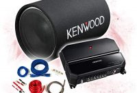 cool kenwood basspaket 2 kanal endstufeverstarker 30cm subwoofer kabel set 1200w ksc w1200t kac ps702ex ren10kit bild