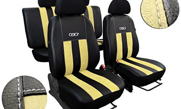 cool pok ter tuning hochwertige autositzbezuge kunstleder mit alkantra design gt in diesem angebot beige foto