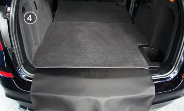 cool teileplus24 bm2901 kofferraummatte 3 teilig mit ladekantenschutz und ruckbankschutz bild