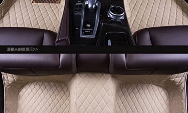 cool worth mats massgeschneiderte auto fussmatte luxus leder beige bild