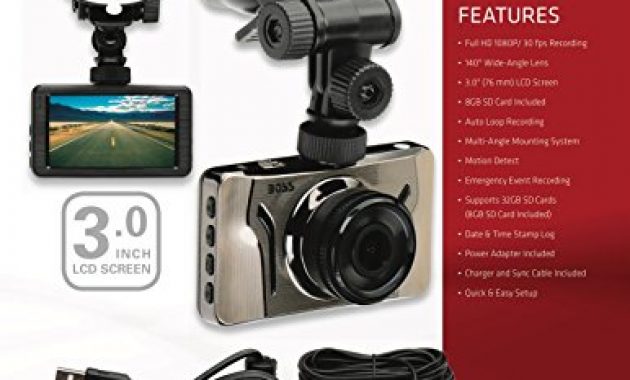 erstaunlich boss audio bcam50 dashautokamera 140 grad weitwinkelobjektiv full hd 1080p30fps schwarz foto