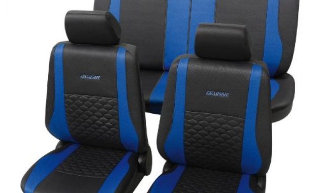 erstaunlich eco class exclusive blau 17tlg lederlook sitzbezug schonbezuge schonbezug autoschonbezug bild