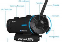 erstaunlich fodsports fx8 bluetooth headset motorradhelm intercom motorrad kommunikationssystem 8 fahrer gruppe intercom mit fm radio rauschunterdruckung sprachbefehle 2 pack bild