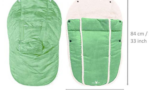 erstaunlich wallaboo fusssack universal fur babyschale autositz zb fur maxi cosi romer fur kinderwagen buggy oder babybett farbe grun bild