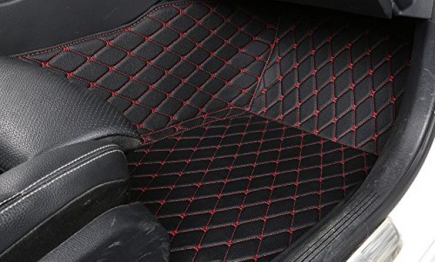 erstaunlich worth mats massgeschneiderte auto fussmatte leder schwarz mit roten nahten foto