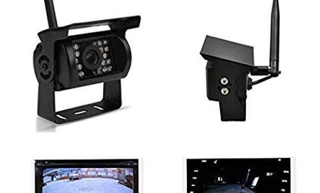 erstaunlich ydkj auto ruckfahrkamera funk drahtlos kabellos reverse kamera 7 zoll hd tft ruckfahrsystem wasserdicht lcd monitor 12v 24v mit nachtsicht 18 ir leds fur rv lkw bus trailer anhan bild