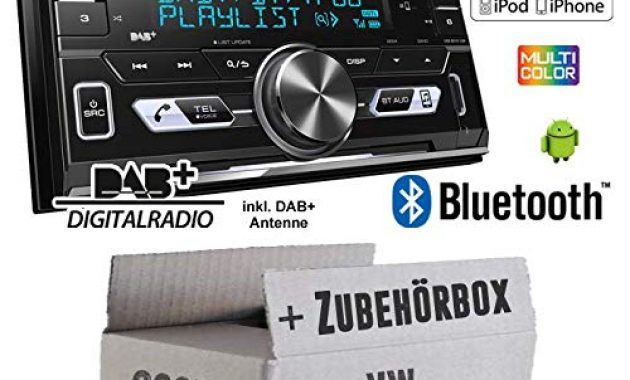 erstaunliche autoradio radio kenwood dpx 7100dab 2din bluetooth dab digitalradio usb cd mp3 einbauzubehor einbauset fur vw polo 9n3 just sound best choice for caraudio bild