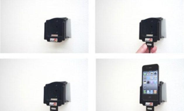 erstaunliche brodit 516164 passivaktiv kfz halterung und stecker fur apple iphone 44s schwarz bild