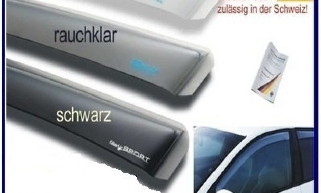 erstaunliche climair windabweiser set vorne hinten mit abe 04 4123dks farbausfuhrung schwarz bild