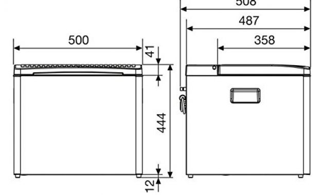 erstaunliche dometic combicool rc 2200 egp lautlose elektrische absorber kuhlbox aus aluminium mit gas anschluss 50 mbar 40 liter 12 v und 230 v fur auto lkw und steckdose bild