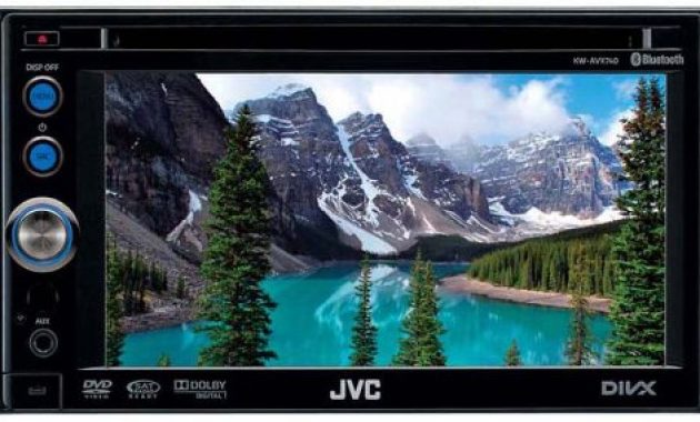 erstaunliche jvc kw avx640 multimedia center dvdcd player 154 cm 61 zoll widescreen monitor touchscreen usb fur ipodiphone schwarz bild