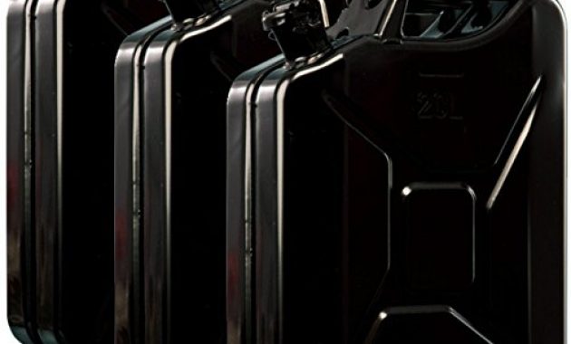 erstaunliche oxid7 3x benzinkanister kraftstoffkanister metall 20 liter schwarz mit un zulassung tuv rheinland zertifiziert bauart gepruft fur benzin und diesel bild