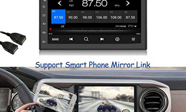 erstaunliche panlelo c18 android 81 2 din universal touchscreen autoradio 7 zoll amfmrds radio 1024 x 600 quad core 16g auto audio player gps navigator wifi bt 2usb port swc obd foto