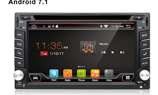 erstaunliche stereo autoradio upgrade version mit android 60 qure core wlan doppel din dvd player gps navigation und integrierter kamera fur alle automodelle bild