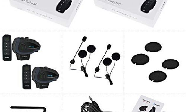 erstaunliche vnetphoner v8 bluetooth motorcycle intercom motorcycle communication system with remote controller fm nfc 5 riders range 1200m foto