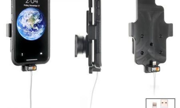 fabelhafte brodit 514998 kfz halterung apple iphone x kompatibel cable ligtning original verwendbar mit oder ohne schutzhulle typ schutzhulle bild