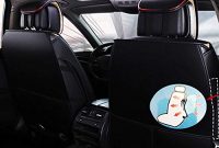 fabelhafte chemu autositzbezuge leder schwarz vordersitz stuhl protector anti rutsch zubehor 2 pack fur fabia rapid octavia foto