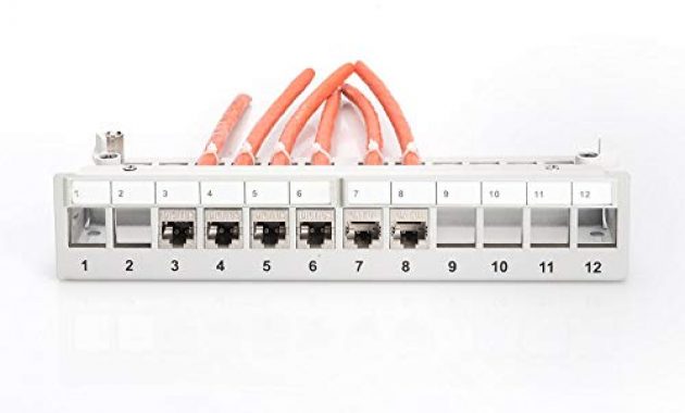 fabelhafte digitus professional modular desktop patch panel 12 port geschirmt grau 12x cat 6a rj45 keystone module bild