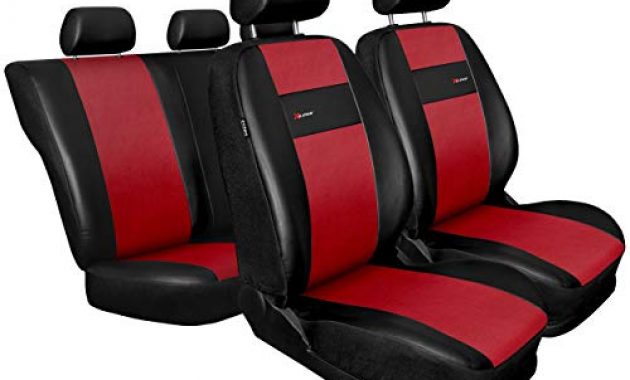 fabelhafte gsc sitzbezuge auto komplett 5 sitze universal autositzbezuge schonbezuge vorne kunst leder mit airbag system x line kompatibel mit opel corsa bild