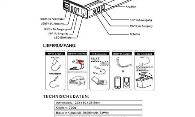 fabelhafte loadchamp lithium auto starthilfe power bank gerat 20000mah 750a 12v jump starter booster akku batterie bild